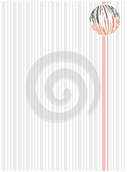 Bar code on white paper