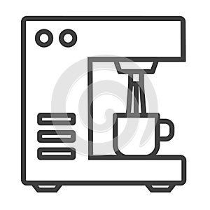 Bar coffee machine icon. Outline bar coffee machine vector icon for web design.