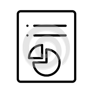 Bar graph analytics Isolated Vector icon which can easily modify or edit