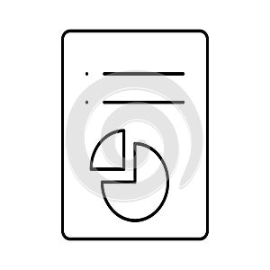 Bar graph analytics Isolated Vector icon which can easily modify or edit