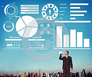 Bar Graph Chart Data Information Infographic Report Concept