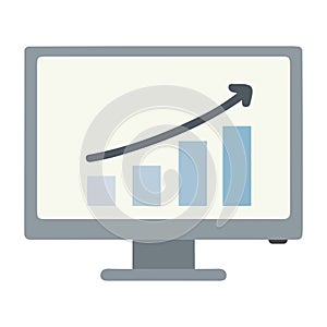 Bar Graph on Computer Screen