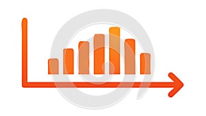 Bar Graph Data Analysis, Business Statistics Reporting, vector design Generative AI
