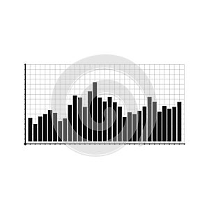 Bar graph and line graph templates, business infographics, vector illustration. Graphs and charts set. Statistic and