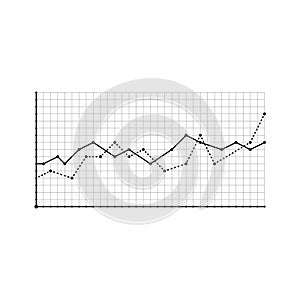 Bar graph and line graph templates, business infographics, vector illustration. Graphs and charts set. Statistic and