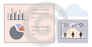 Data Analytics Visualization with Graphs, Pie Chart, and Statistical Distribution