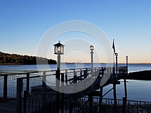 Bar Harbor Dock at Twilight