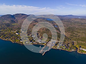 Acadia National Park aerial view, Maine, USA