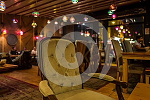 A bar in Istanbul, Turkey.