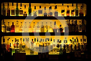 Bar liquor wine drinks decoration