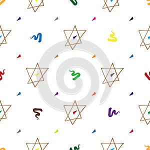 Bar Mitzvah pattern hand drawn