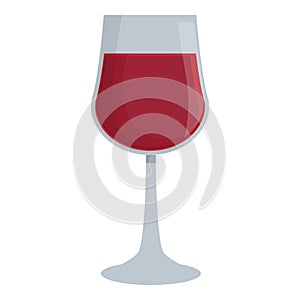 Bar non alcohol wine glass icon cartoon vector. Drinks products