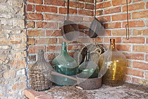 Bar with Old Dusty Bottles