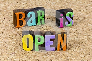Bar open nightlife night life alcohol party beer wine pub