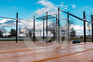 bar park for street workout or calisthenics