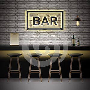 Bar, pub interior