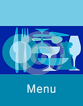 Bar and restaurant meny template photo