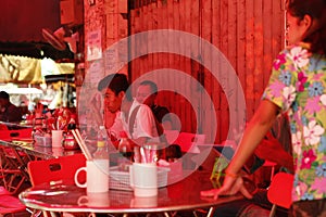 Bar scene in Cambodia