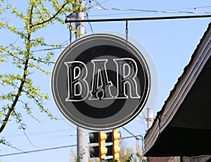 Bar Sign Round