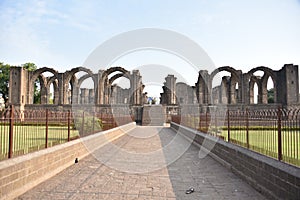 Bara Kaman, the unfinished mausoleum of Ali Adil Shah II in Bijapur, Karnataka, India