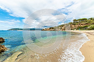 Barabarca beach on Elba Island