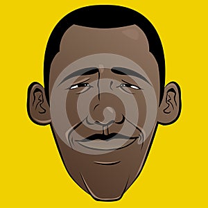 Barack Obama Cartoon Face