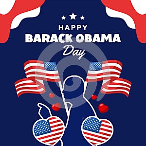Barack Obama Day Celebration Event Vector Design