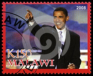 Barack Obama Postage Stamp from Malawi