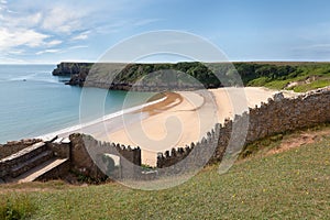 Barafundle Bay, secluded beach in Wales