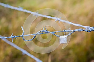 Barb Wire Country Fence