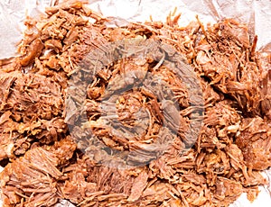 Barbacoa meat mexico style boiled cow meat