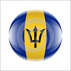 Barbados Flag icon in the