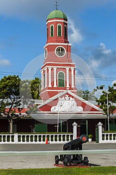 Barbados historic garrison clock tower