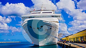 Barbados - May 11, 2016: The Carnival Cruise Ship Fascination at dock