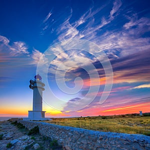 Barbaria Berberia Cape Lighthouse Formentera sunset