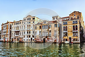 Barbaro Palace and other venetian palaces in the San Marco district of Venice photo