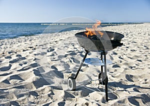 Barbecue on beach