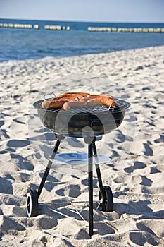 Barbecue on beach