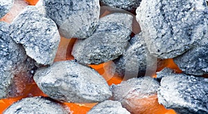 Barbecue coals photo
