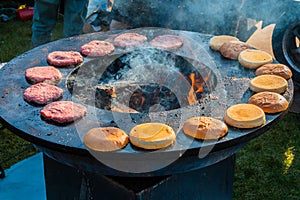 Barbecue festival in the city park