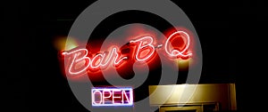 Barbecue food restaurant open