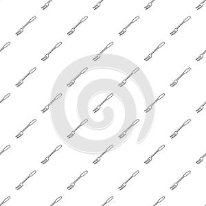 Barbecue fork pattern vector seamless