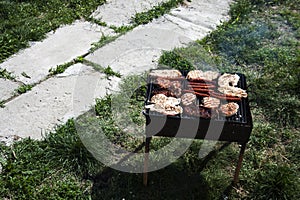Barbecue in the garden