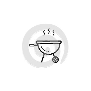 Barbecue, grill icon vector illustration