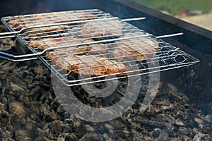Barbecue Grill & live coals