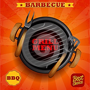 Barbecue grill menu photo