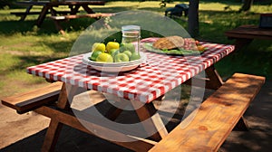 barbecue grill picnic table