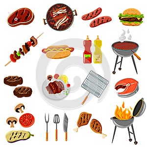 Barbecue Icons Set