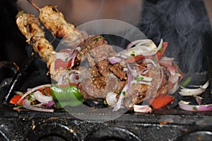 Barbecue, Lebanese cuisine photo