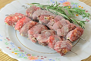 Barbecue meat rolls